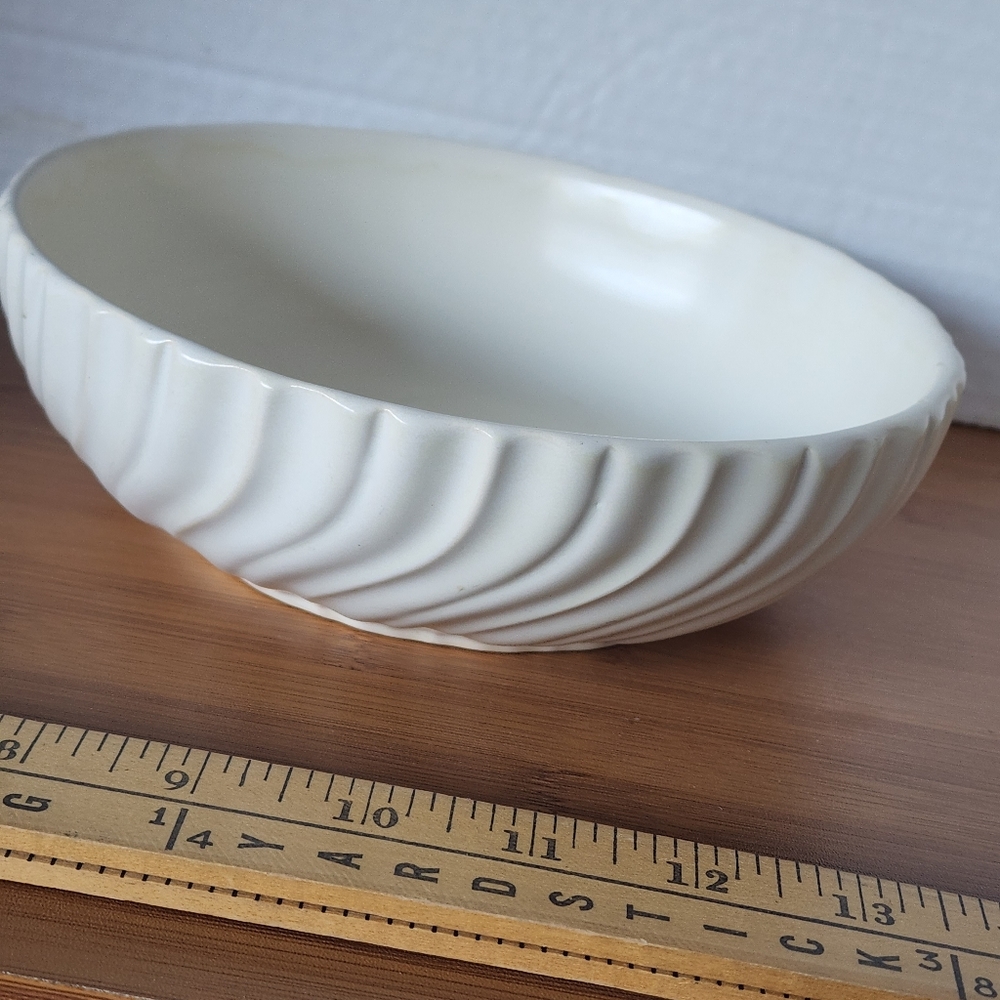 Vintage off white pottery dish